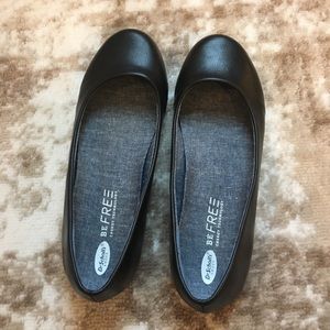 Dr Scholls Black Flats